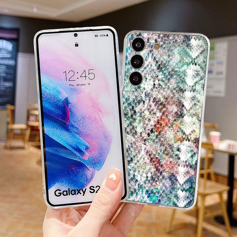 Luxury Soft Case For Samsung Galaxy Note 20 Ultra 10 Plus 8 9 S22 S20 Fe S21 Note10 Lite Phone Cover Gg Snake Skin Pattern Funda