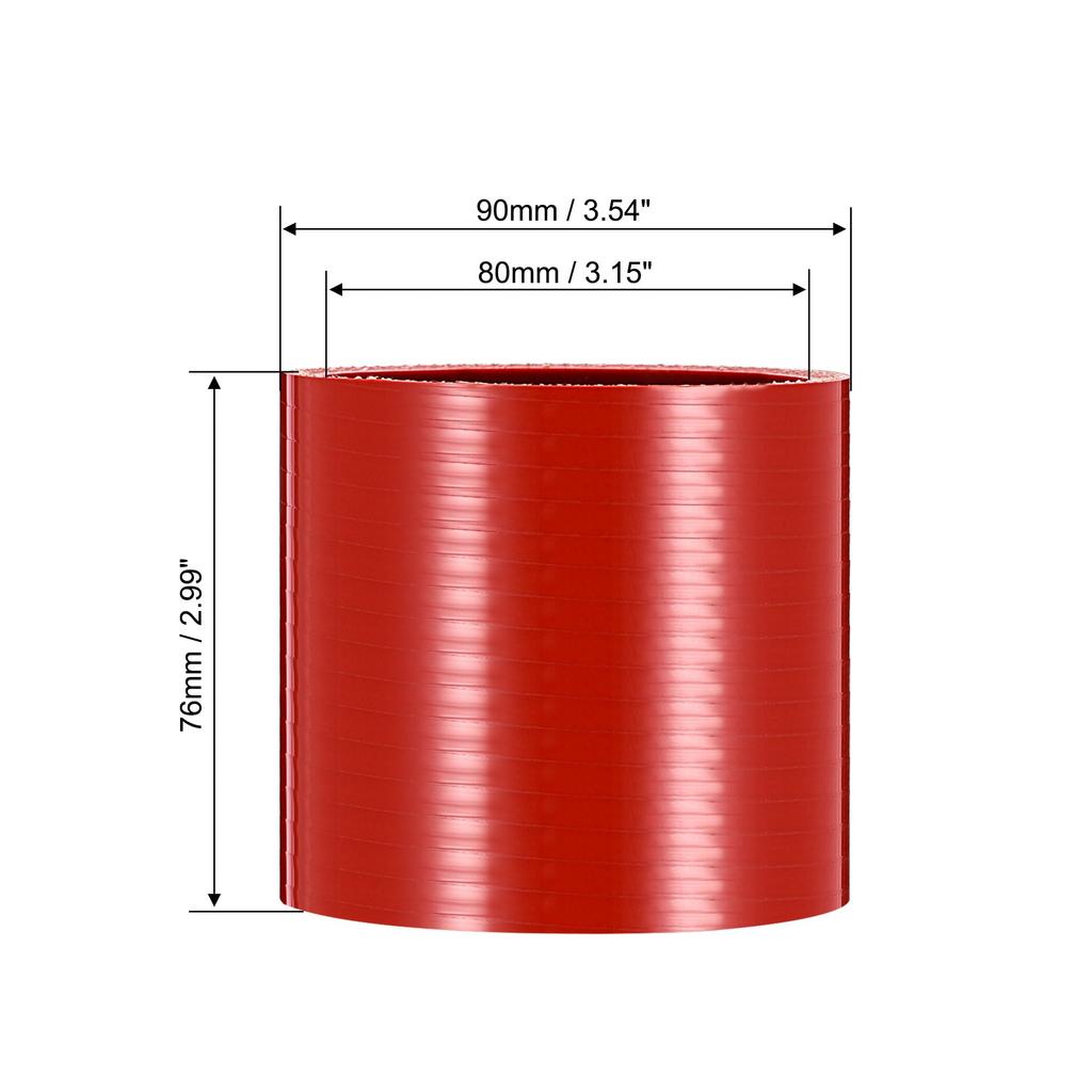 XAUTOHAUX Силиконовый шланг Силиконовая труба Шланг радиатора Внутренний диаметр 80 мм Длина 76 мм Толщина 5 мм Выхлопной шланг Выхлопной шланг Выхлопная труба Общее