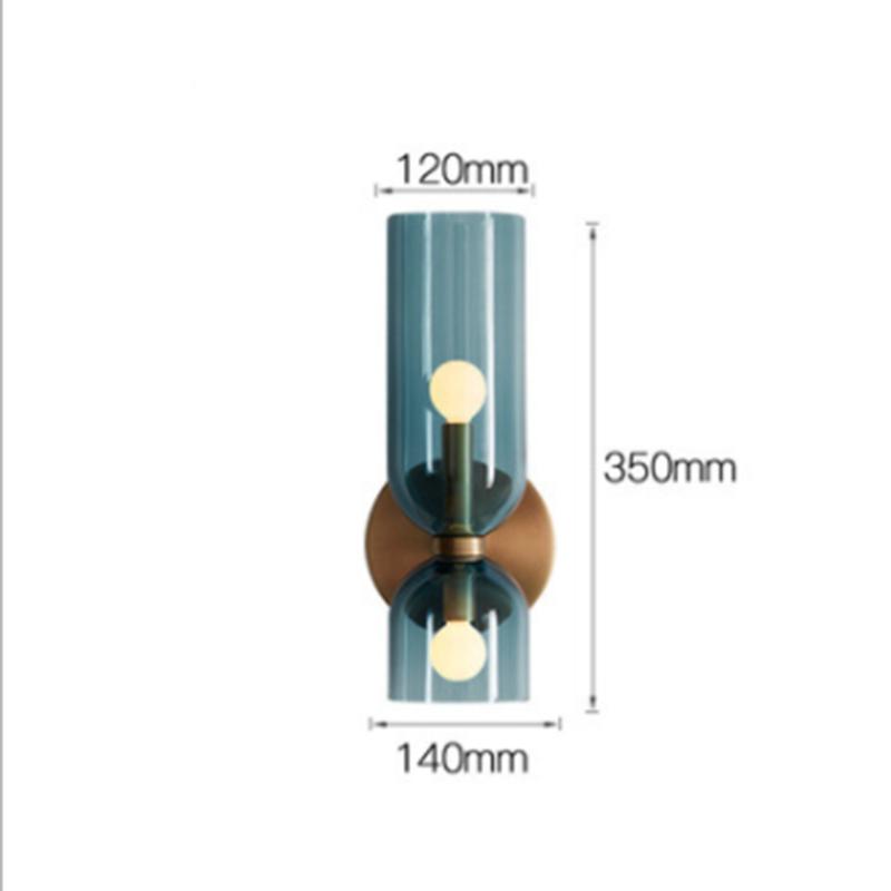 Glass Wall Lamp Restaurant Hotel Homestay Decoration Pavilion Bedroom Night Lamp Research Art Designer Kinkiet