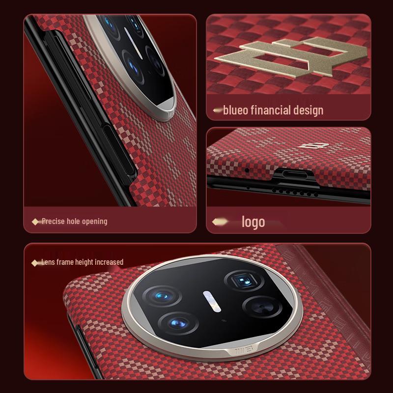 BLUEO Kevlar Aramid Fiber Magnetic Hinge Phone Case for Huawei Mate X Series