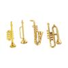 1/12 Scale Dollhouse Musical Instrument Trumpet Saxophone Instrument Model  Birthday Gift