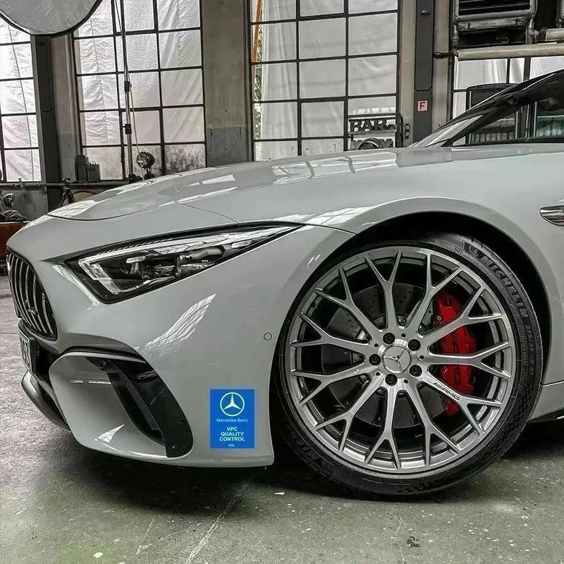 CSF1 Car Stickers Tiger Head Butterfly Running Decorative Sticker For Mercedes Benz AMG W206 W204 W205 W212 W213 W221 W222 W240 W211