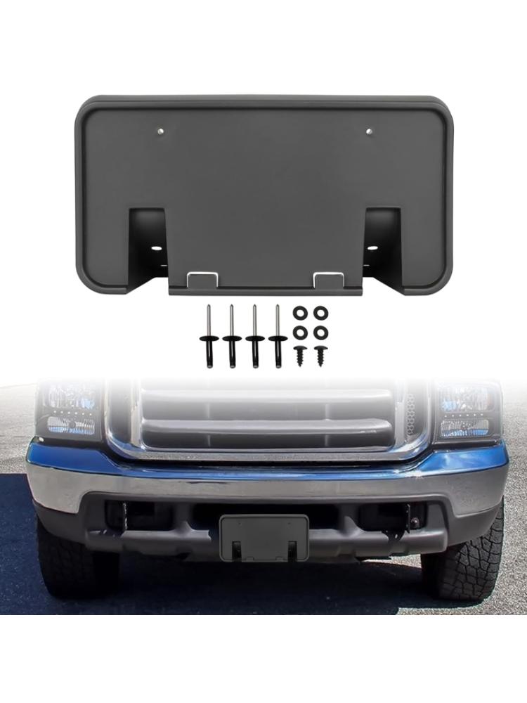 Рамка номерного знака ABS, устойчивая к коррозии, крепление номерного знака на переднем бампере, крепление F81Z17A385AA для F250 F330 F450 F550 99-04