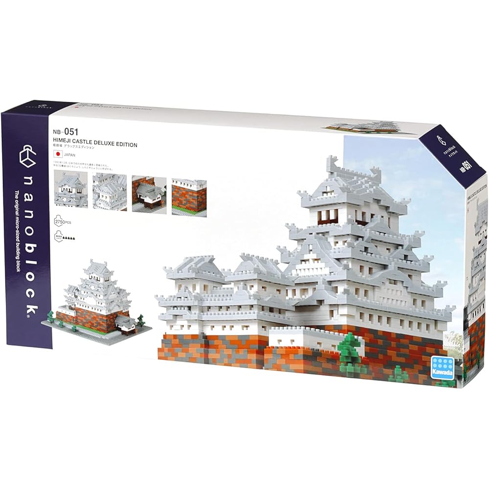 Kawada Nano Block Замок Химэдзи Deluxe Edition Строительный набор 500 деталей