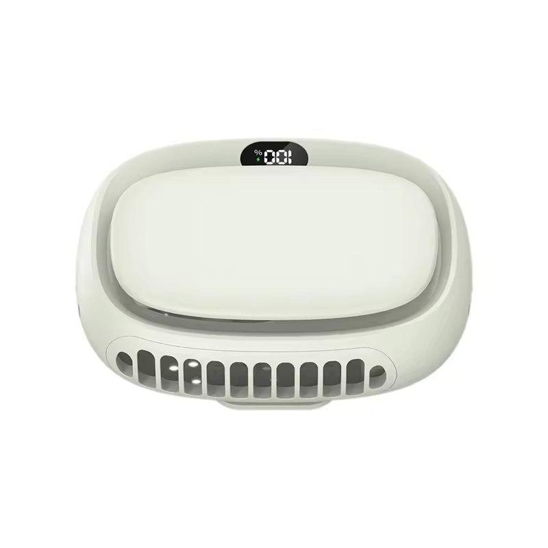 2025 Мини-ручной вентилятор 2000 мАч USB-перезаряжаемый шейный вентилятор, 5 скоростей с дисплеем, портативный охлаждающий вентилятор для дома, офиса и использования на улице