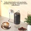 Electric Coffee Grinder Adjustable Settings Rechargeable Burr Grinder Portable Coffee Bean Grinder for Home Pour Over