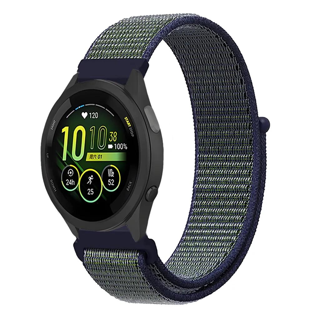 Плетеный нейлоновый ремешок-петля 20 мм 22 мм для Garmin Forerunner 165 55 965 265 255 955 Venu 3 Браслет Garmin Active/Vivoactive 5