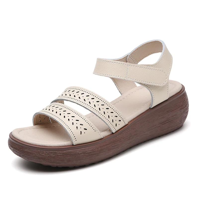Platform Sandals Summer Woman Fashion Wedge Sandals Casual Platform Walking Sandalias Mujer Comfortable Non Slip Beach Shoes Wom