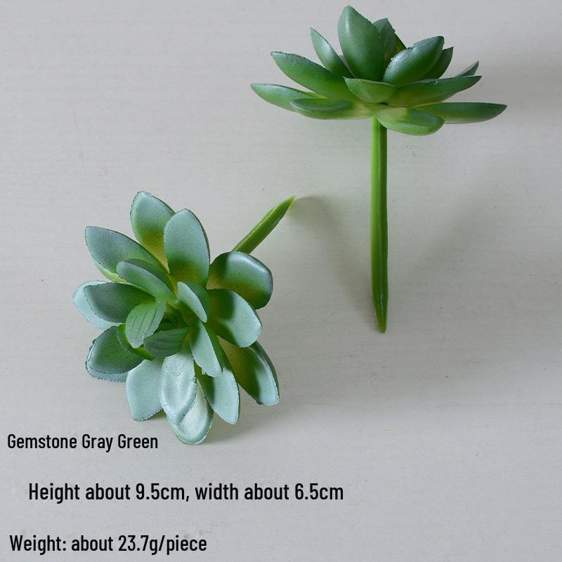 Mini Flocking Artificial Succulent Bonsai for DIY Wall Decor