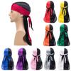 Elastic Bandana Thin Pirate Hat Adjustable Silk Durag Men Women