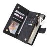 For Samsung Galaxy S25 Ultra Case Zipper Wallet Multiple Card Slots Leather Phone Cover