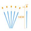 14cm Flat Head Yellow Bristle Acrylic Watercolor Paintbrush for Crochet Hook and Plaster Pigment Painting.