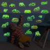 Glow-In-The-Dark Cartoon Vehicle Children'S Room Decor Home Decor Wall Stickers Self-Adhesive