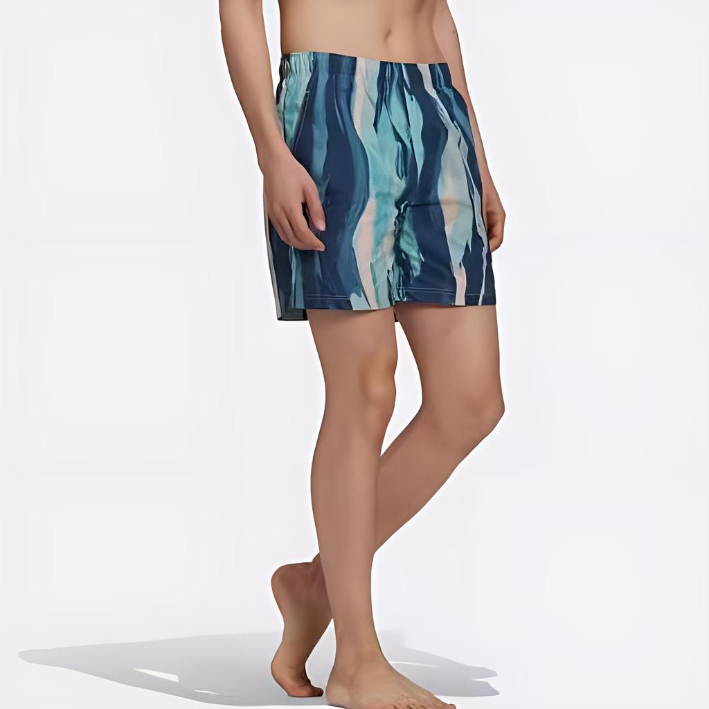 Adidas Оригинальные полосатые свободные спортивные шорты с эластичной резинкой на талии, мужские шорты розового цвета GN3316