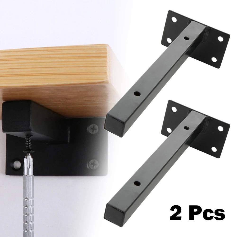 2Pcs Wall Shelf Bracket Supports Partition Support Frame Stainless Steel Heavy Shelf Support Brackets Furniture Hardware