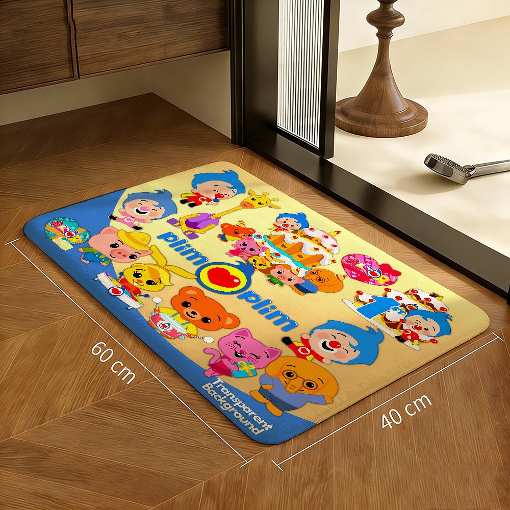 P-Plim P-Plim Floor Mat Cheaper Anti-slip Modern Living Room Balcony Printed Bedside Mats