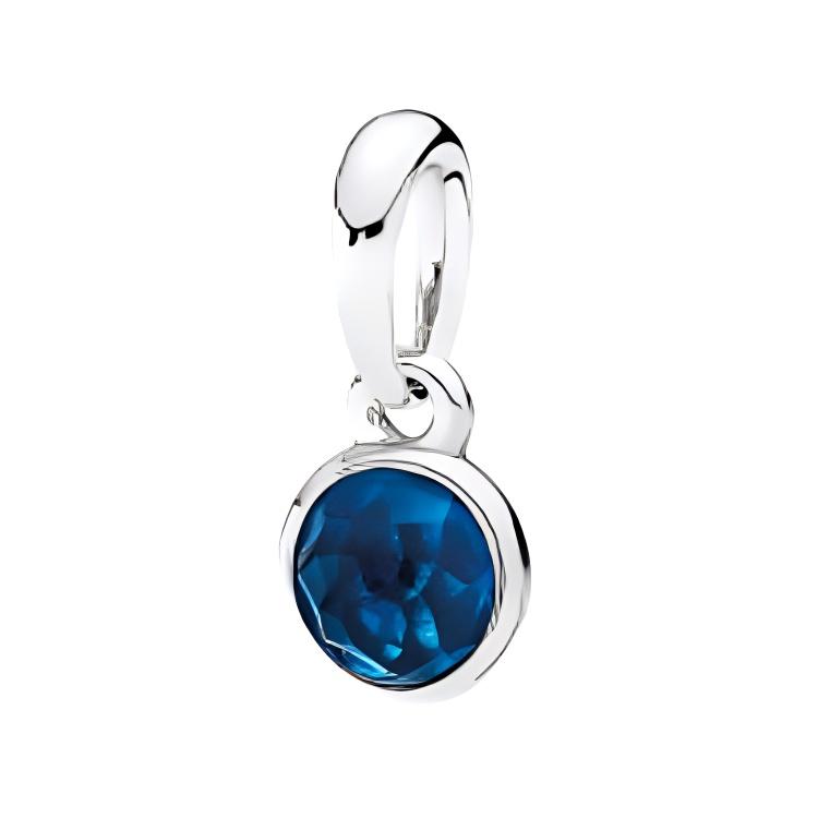 Pandora Round Gemstone Pendant Women pendant Silver 390396NLB