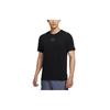 Вязаная спортивная повседневная футболка Dri-Fit, мужские топы, черная DJ7816-010