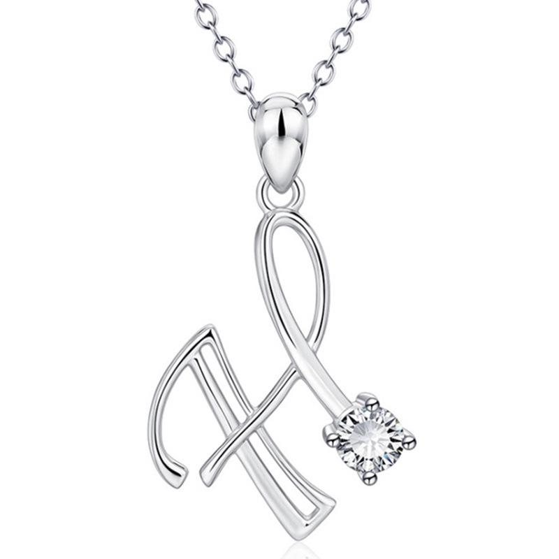Ожерелье с подвеской Weiya Wish Diamond Alphabet — модное и стильное
