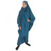 Jilbab 2 Pieces Child (Harem Pants + Khimar Cape) - Duck Blue