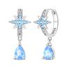 Роскошные серьги-гвоздики из серебра 925 пробы с розовым бантиком, серьги-кольца с цветочным узором и сердцем, инкрустированные бриллиантами, для женщин, милые тонкие ювелирные изделия, подарок