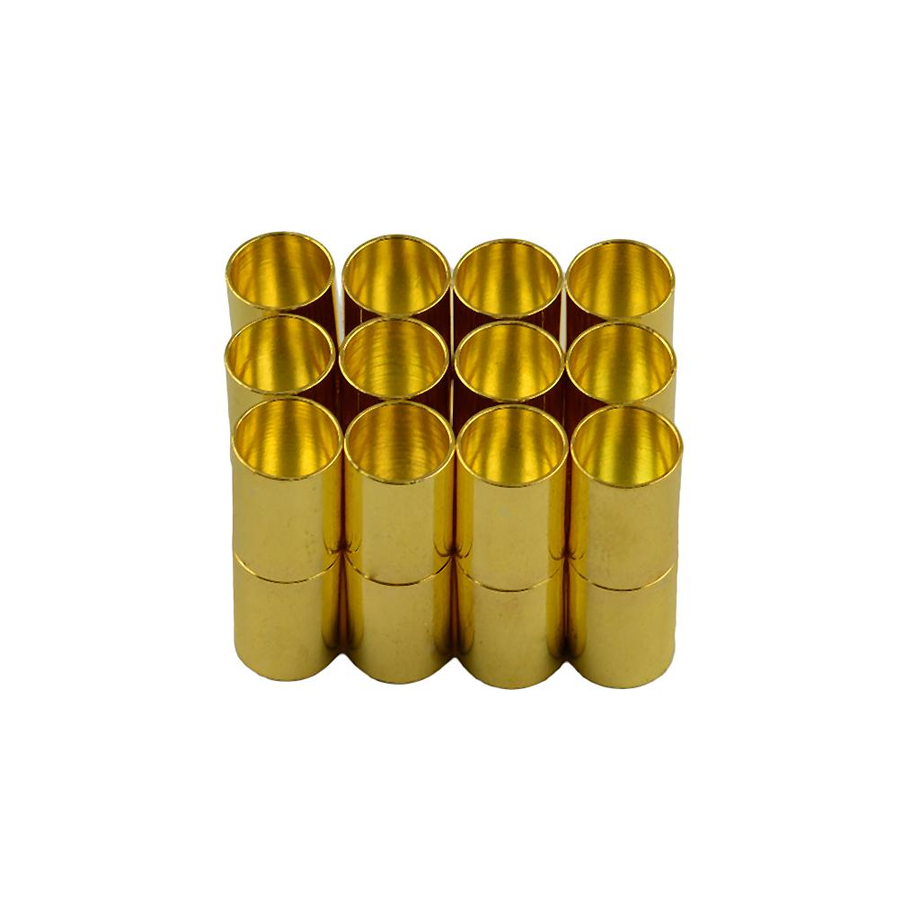 12 Sets Plated Leather Kumihimo Magnetic Clasp Jewelry DIY Making