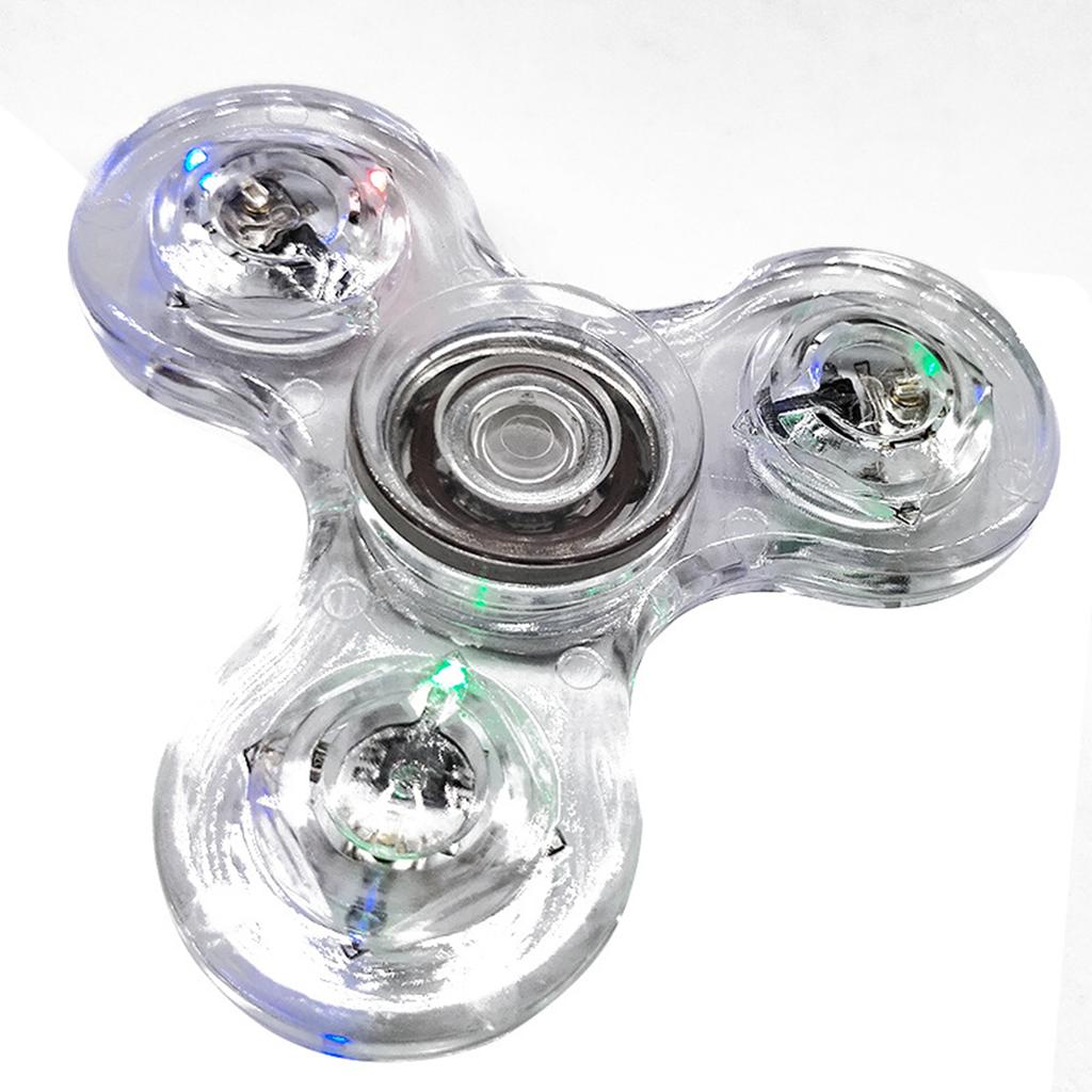 Светящийся светодиодный спиннер Fidget Spinner Hand Top Spinners светится в темноте EDC Figet Spiner Finger Stress Relief