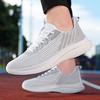 Couple Casual Sports Shoes Cushioned Flying Woven Running Shoes Men's Lightweight Breathable Mesh Men's Shoes Hot-selling Jinjiang Shoes