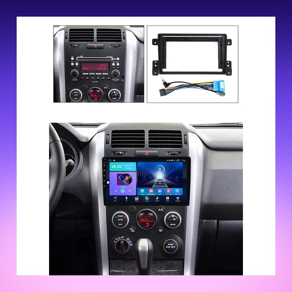 2 DIN Android Carplay автомобильное радио для Suzuki Grand Vitara 3 2005 - 2015 мультимедийный проигрыватель головное устройство стерео GPS навигация BT WIFI 2+32 ГБ
