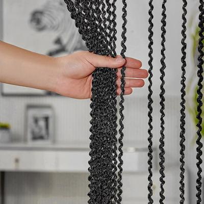 Спиральная нитяная дверная штора, настенная панель с бахромой, разделитель комнаты, оконная штора, декоративный кистевой экран для дома, патио, спальни, свадьбы, кофейни