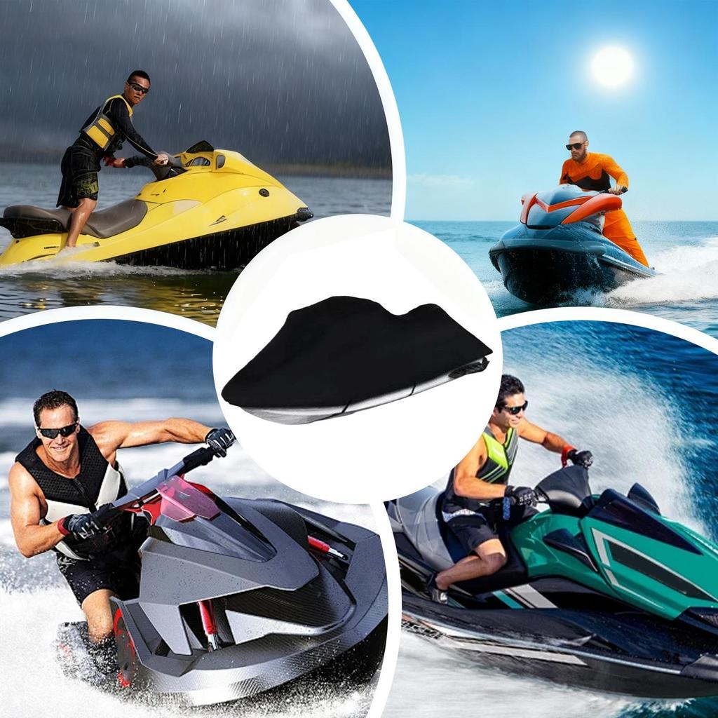 Motorboat Cover Oxford Fabric Watercraft Waverunner Protector Watercraft Cover For Recreational Boaters Water Sports Enthusiasts