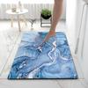 Marble Pattern Kitchen Mat Doormat Carpet Durable Absorbent Non-Slip Entrance Bedside Rug Washable Living Room