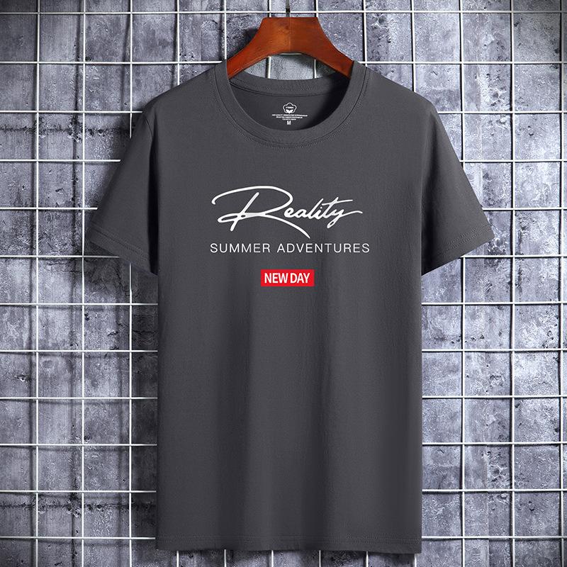 Мужская футболка с коротким рукавом, мужская модная свободная рубашка с коротким рукавом, напечатанная рубашка