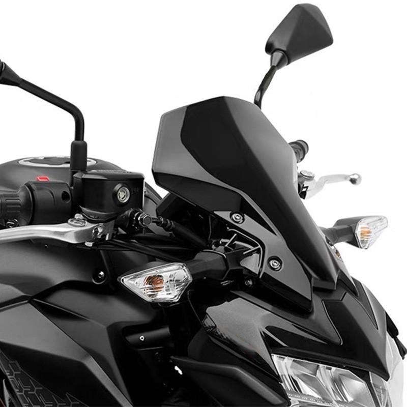 Ветровое стекло мотоцикла Ветровое стекло для Kawasaki Z900 2020-2023 Передний ветровой экран Дефлектор Черный/Прозрачный