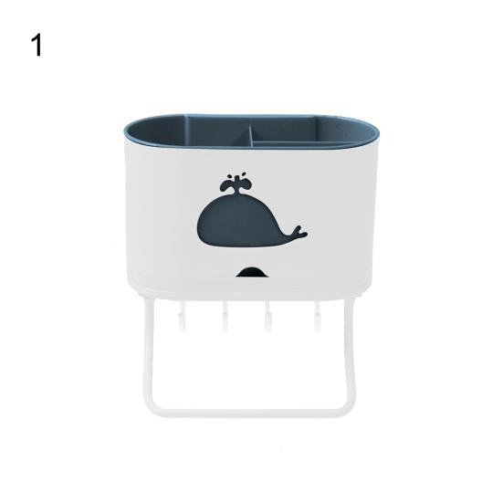 Настенный лоток для столовых приборов с поддоном для сбора капель, прочный держатель для палочек из полипропилена, кухонный гаджет