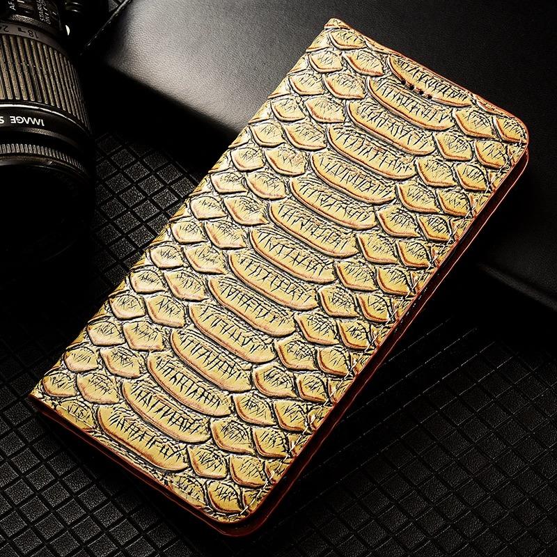 Чехол-книжка из натуральной кожи с узором под питона для Samsung Galaxy S20 S21 S22 S23 S24 S25 S26 FE Plus Ultra Edge Кошелек Чехлы