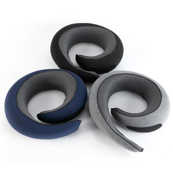 Подушка для шеи Yousheng Travel, портативная подушка из пены с эффектом памяти, эргономичная подушка для шеи в форме улитки для использования в самолетах, поездах, дома