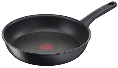 Сковорода Tefal 28 см IH Gas Fire Не содержит вредных веществ, таких как и твердый титан Неограниченная жарка Черный G26506 Совместимость, PFOA, антипригарное покрытие