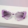 New European and American style gold large frame sunglasses, men's and women's fashion personalized sunglasses, sun protection and UV protection trend
