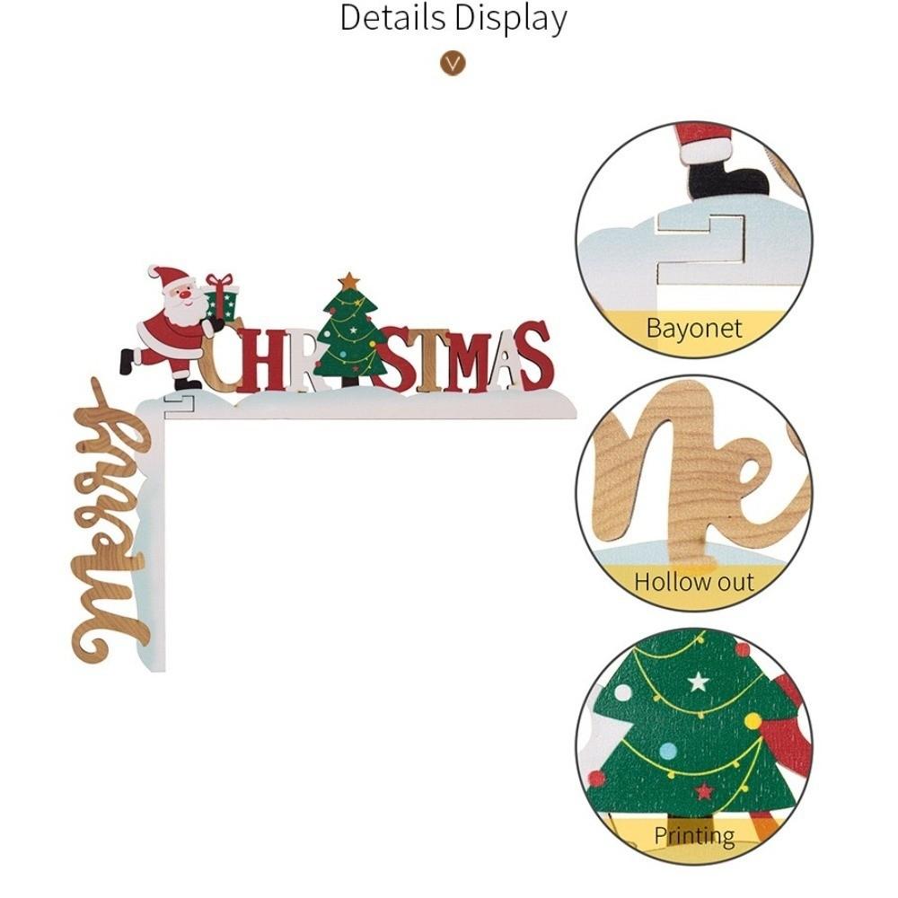Colorful Christmas Letter Door Frame Hanging 2D Flat Design Table Ornament Table