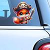Car Sticker Cute Animal Pirates Sticker Waterproof Vinyl Decal on Bumper Rear Window Laptop Self-adhesive Decal For Car Accessories TM265