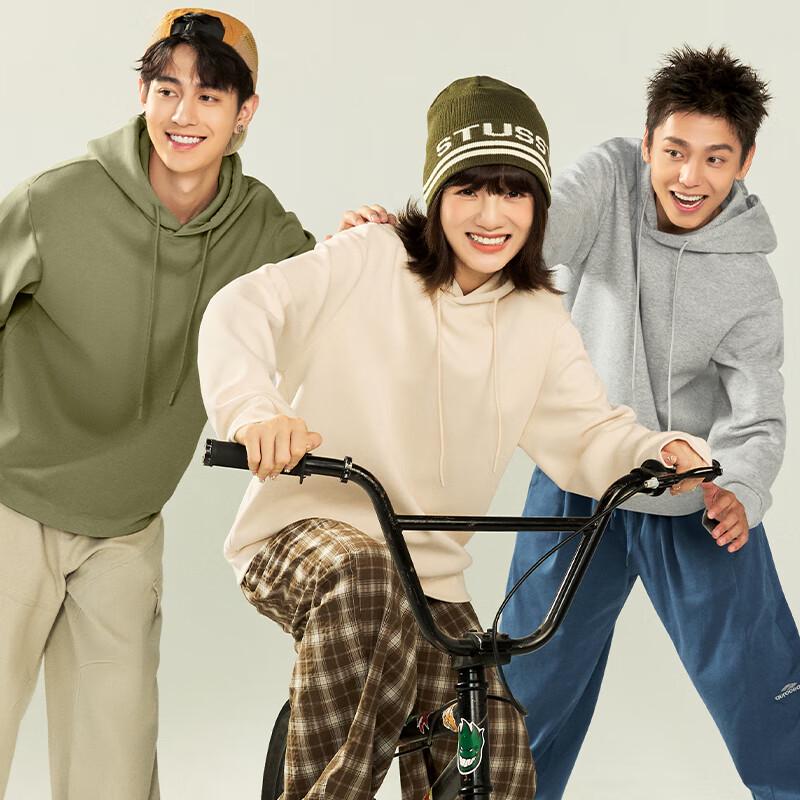 GENIOLAMODE Men's Loose Fit Casual Hooded Sweatshirt