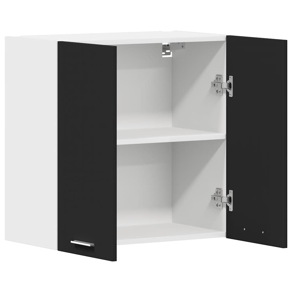 Lyon Wall Mounted Cabinet in Black 60 x 31 x 60 cm Engineered Wood