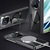 For Huawei Mate X5 Magnetic Case Clear Back PC Phone Cover with Kickstand