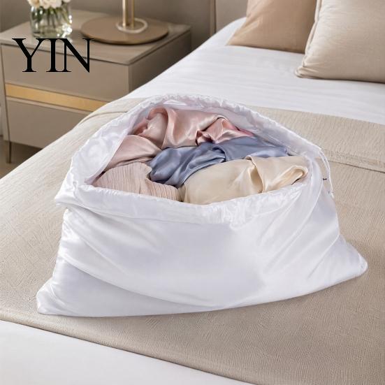 Dust Bag for Handbags Cover Bag, Drawstring Design Satin Storage Pouch, Large Capacity Travel Organizer Portable Luxury Protection And