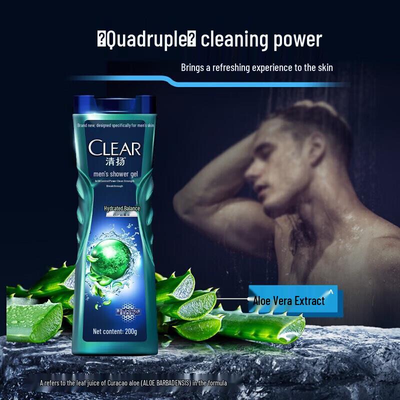 Clear Men Balance Oil Control Refreshing Shower Gel