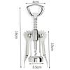Wine Opener Stainless Steel Red Wine Opener Wing Type Metal Sommeliers Corkscrew Bottle Openers Corkscrews Wine Cork Remover ARI