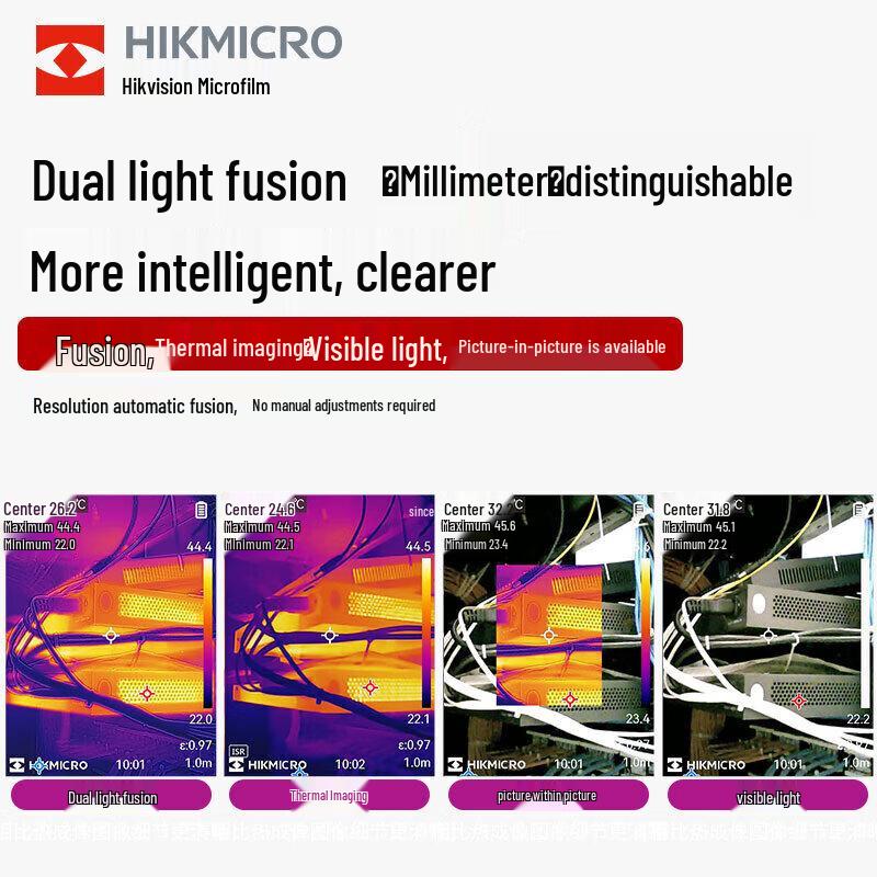 Высококачественная инфракрасная тепловизионная камера Hikvision с ИК-подсветкой, китайская вилка (адаптер в комплекте)