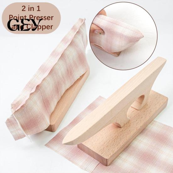 Tailor Clapper for Seams Wooden Point Presser and Clapper, Tailors Pressing Tool Sewing Precision Fabric Quilting Ironing, Professional Flattening