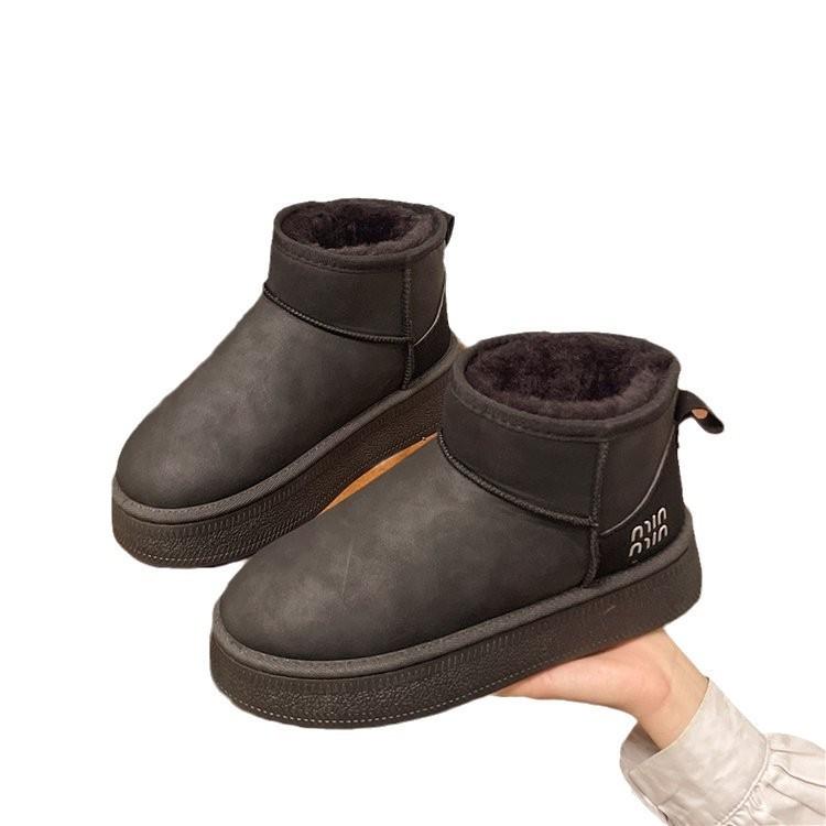 Cozy And Stylish Women's Faux Fur Lined Snow Ankle Boots With Non-slip Waterproof Features